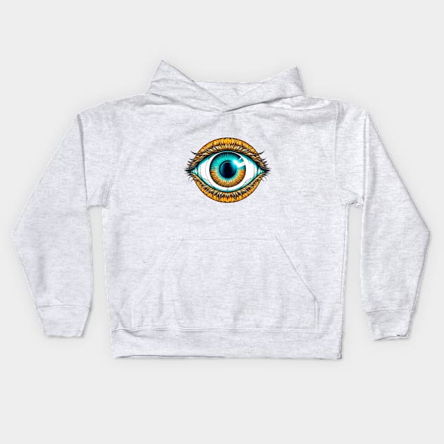 Illuminati Eye Kids Hoodie by Elysium Studio